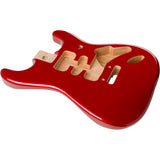 Fender Deluxe Series Stratocaster HSH Alder Body 2 Point Bridge Mount, Candy Apple Red | SportHiTech