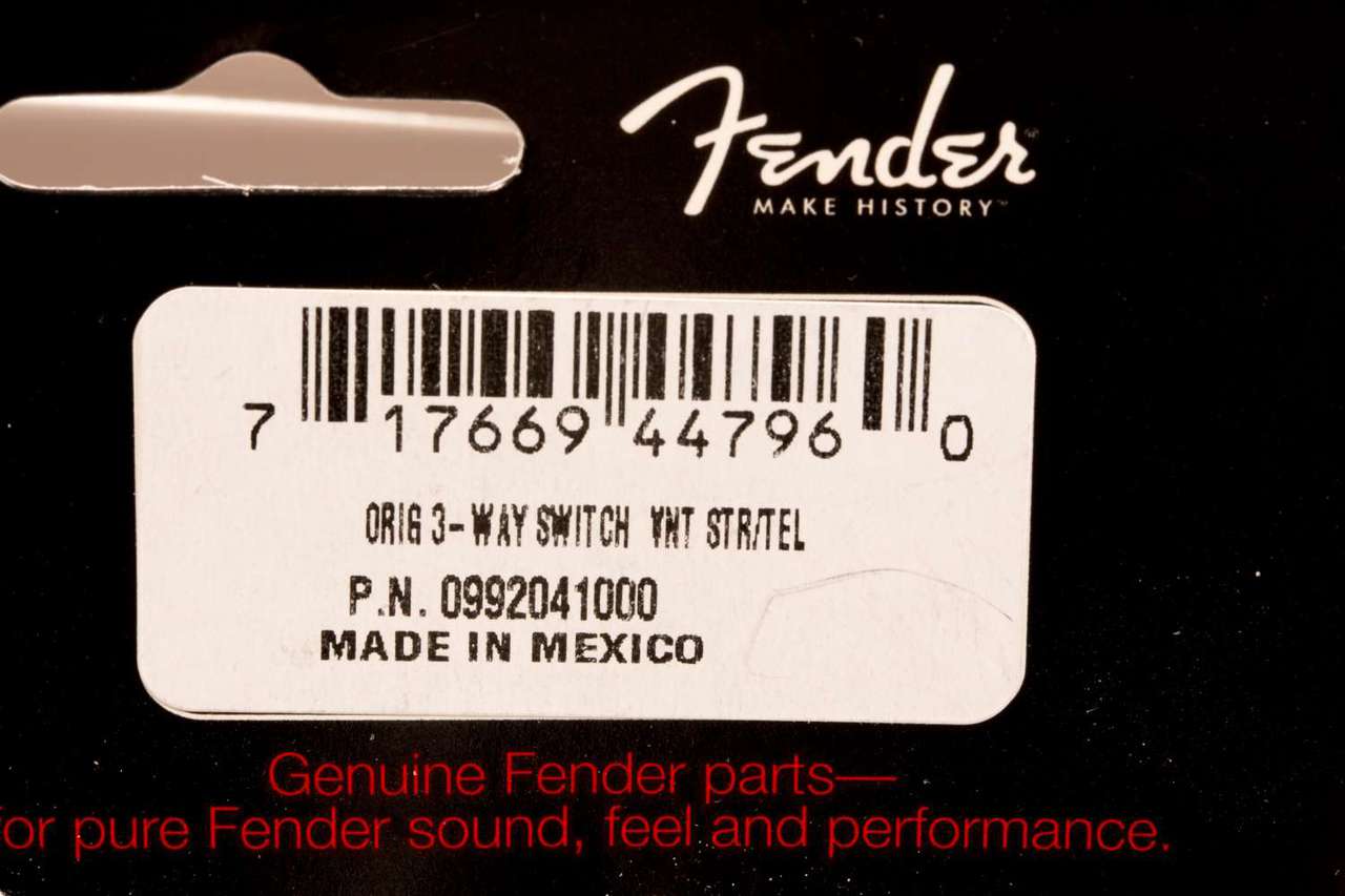 Fender 3-Position Vintage Pickup Selector Switch 099-2041-000