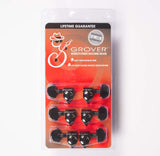 Grover 102-18BN Original Rotomatic 18:1 3x3 Tuners Black Nickel