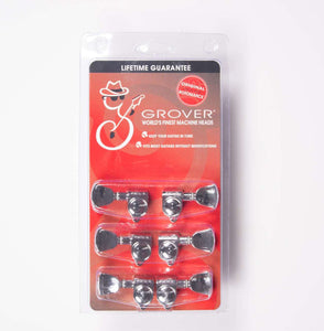 Grover 102CK Original Rotomatic 3x3 Chrome Tuners, Keystone button