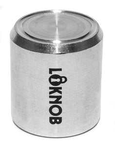 Loknob Aluminum Tour cap 3/4" Silver - for amp, PA etc with CTS type 1/4" shafts