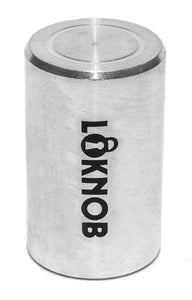 Loknob Aluminum Tour cap 1/2" Silver - for Boss type pedals etc with 6mm shafts