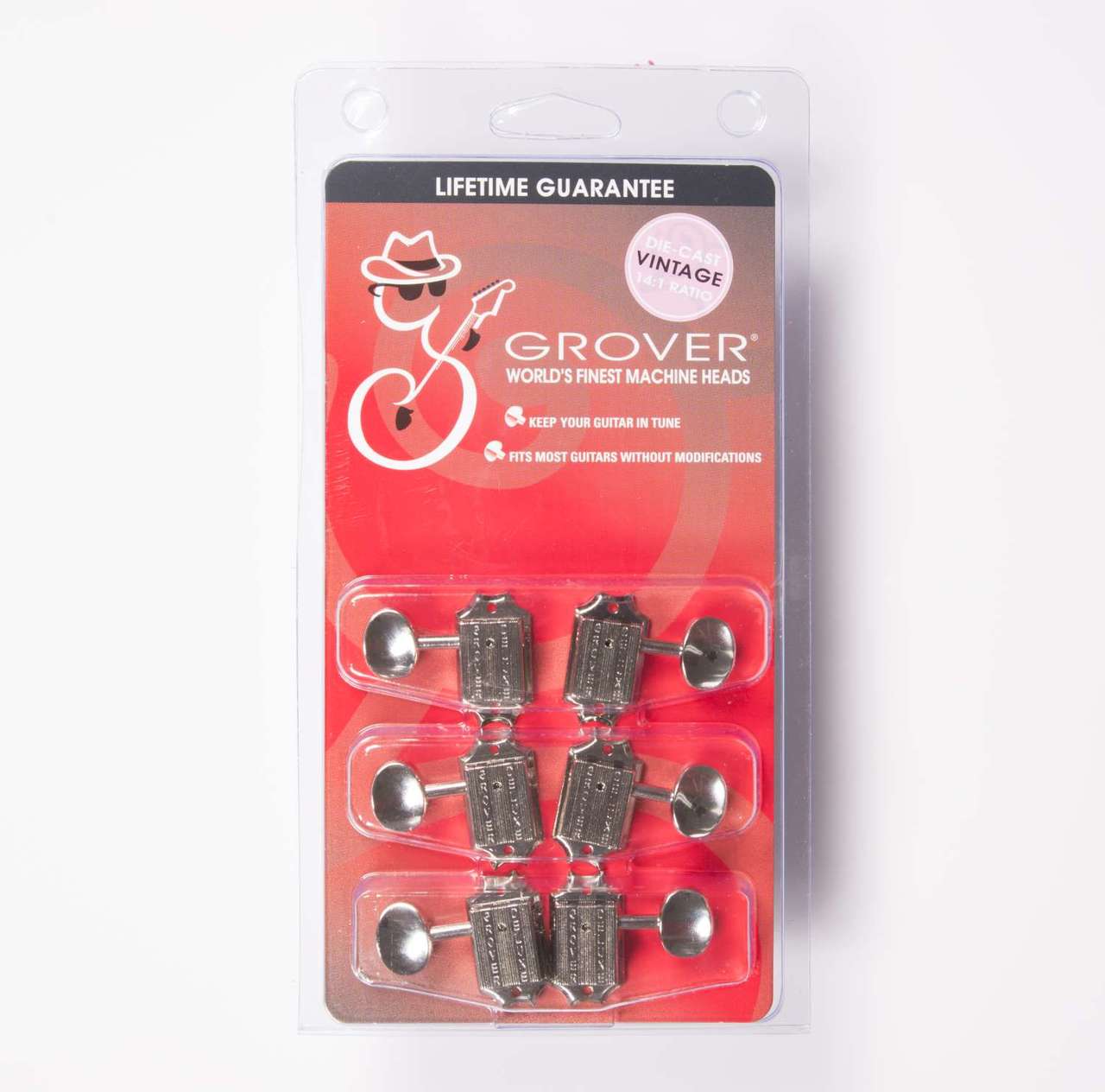 Grover 136N Vintage Deluxe SD91 3+3 Guitar Tuners, Nickel