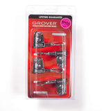 Grover 145CL4 Titan Bass Guitar Tuners, 4 Inline Set Lefty/Reverse - Chrome