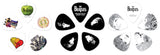 D'Addario Beatles Signature Guitar Pick Tins, Stripes, 15-picks