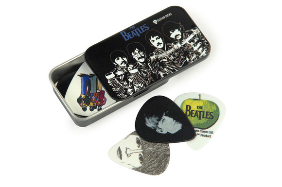 D'Addario Beatles Signature Guitar Pick Tins, Sgt. Peppers, 15-picks
