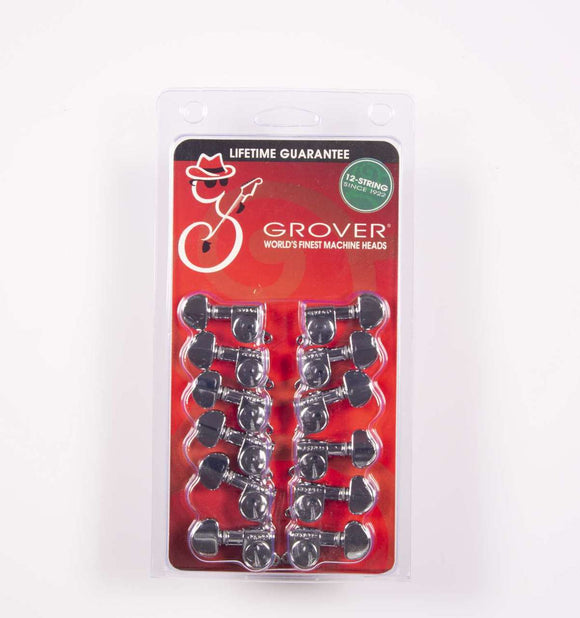 Genuine Grover Mini Rotomatic Chrome 12 String set