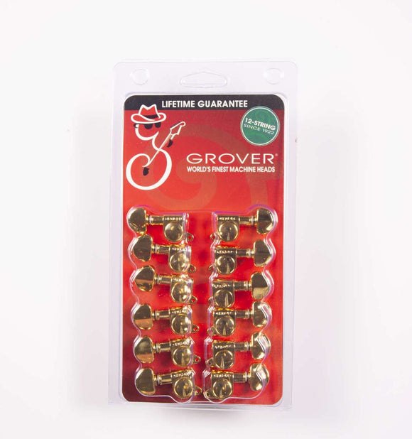 Genuine Grover Mini Rotomatic Gold 12 String set