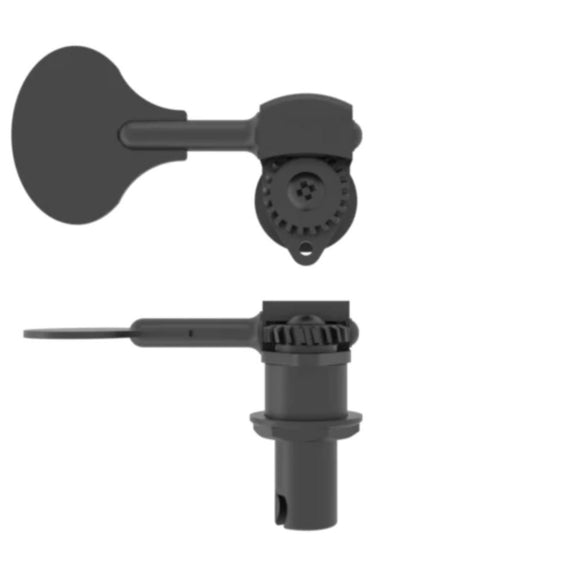Hipshot Ultralite USA Single Tuner HB6L Lollipop 1/2 Black - Treble Side