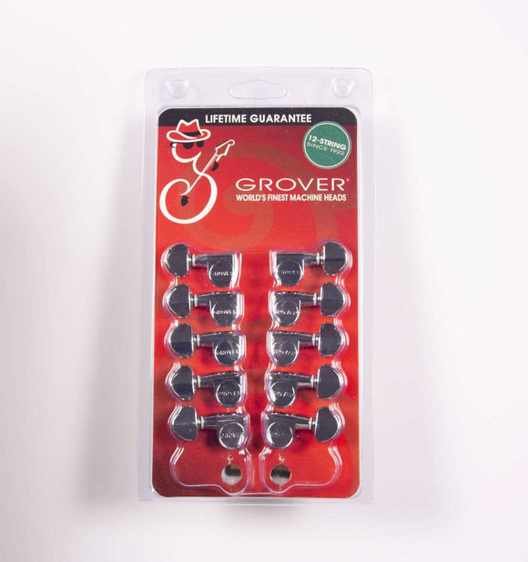 Genuine Grover Pedal Steel Guitar Tuners Chrome Set of 10