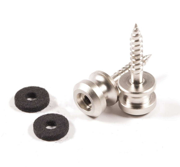 Genuine Schaller S-Lock Straplock Replacement buttons - pair - Satin Pearl