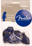 Fender 351 Premium Picks, 144 pack, Blue Moto Medium 198-2351-302 | SportHiTech