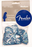 Fender 351 Premium Picks, 144 pack, Ocean Turquoise Medium 198-2351-308 | SportHiTech