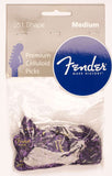 Fender 351 Premium Picks, 144 pack, Purple Moto Medium 198-2351-376 | SportHiTech