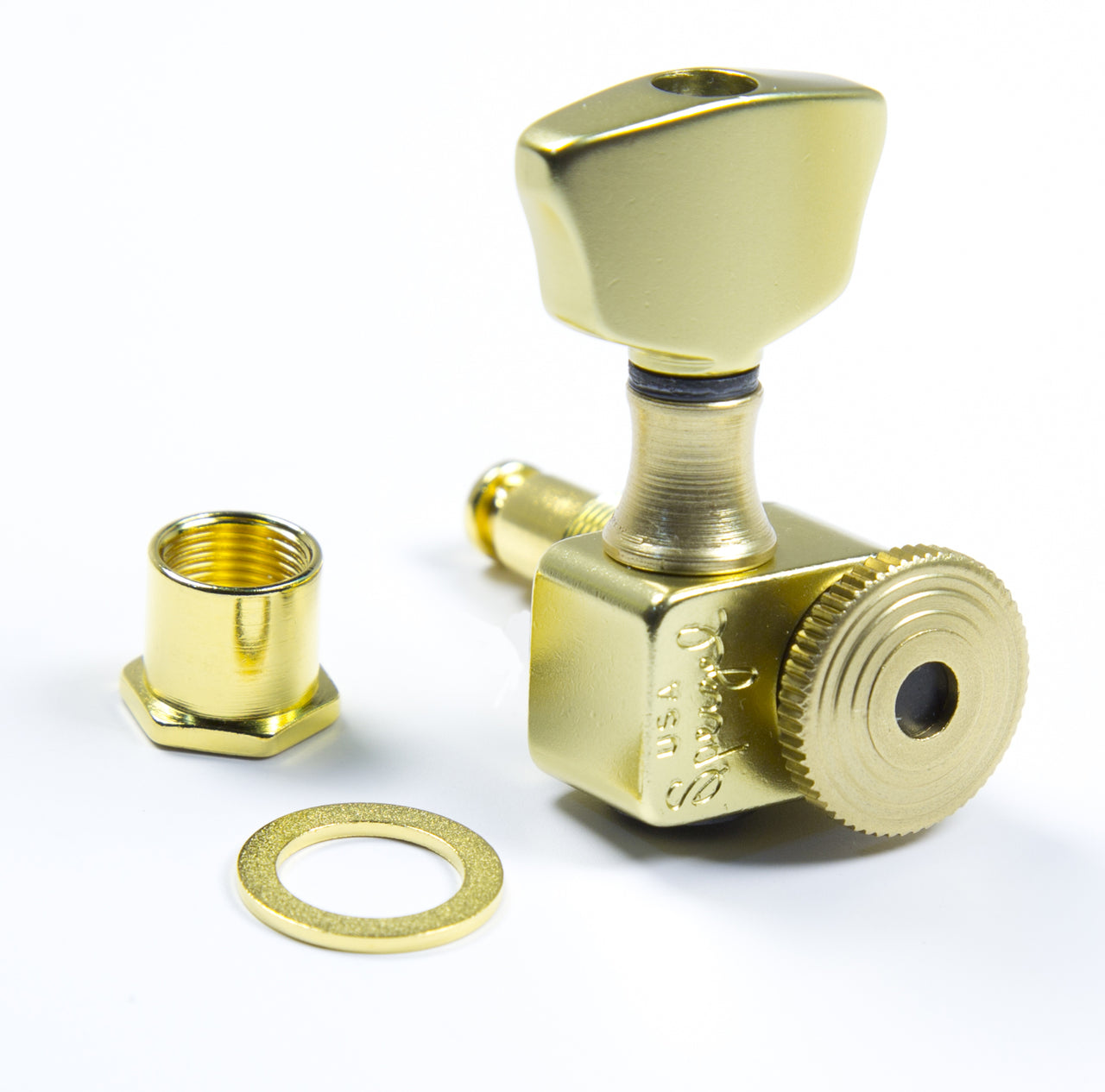 Sperzel Trim-Lok EZ-Mount 3x3 Satin Gold locking tuners - No