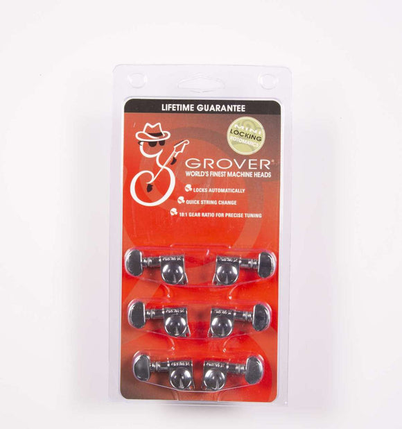 Genuine Grover Mini Locking Rotomatic Chrome 18:1 3+3 set