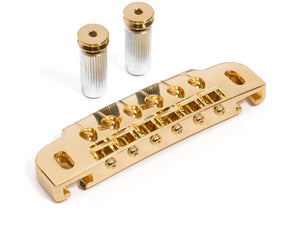 Gotoh 510UB Wrap Around Guitar Bridge w/ Stud Lock - Gold | SportHiTech