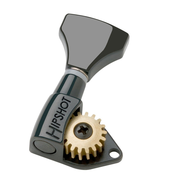 Hipshot Classic Black Open 7 String Inline Open Gear 18:1 tuners| SportHiTech