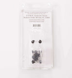Kluson Revolution Tuners - 3x3 No Collar Pearloid button - Black KEDPNC-3801B | SportHiTech