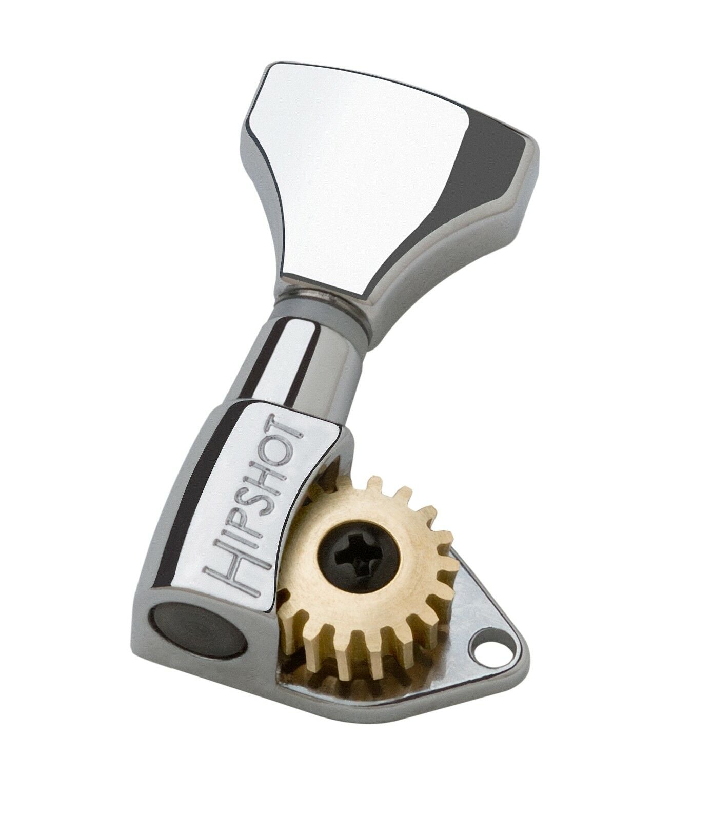 open gear tuners Hipshot 6GNO Classic Guitar Tuning Machine Set Chrome