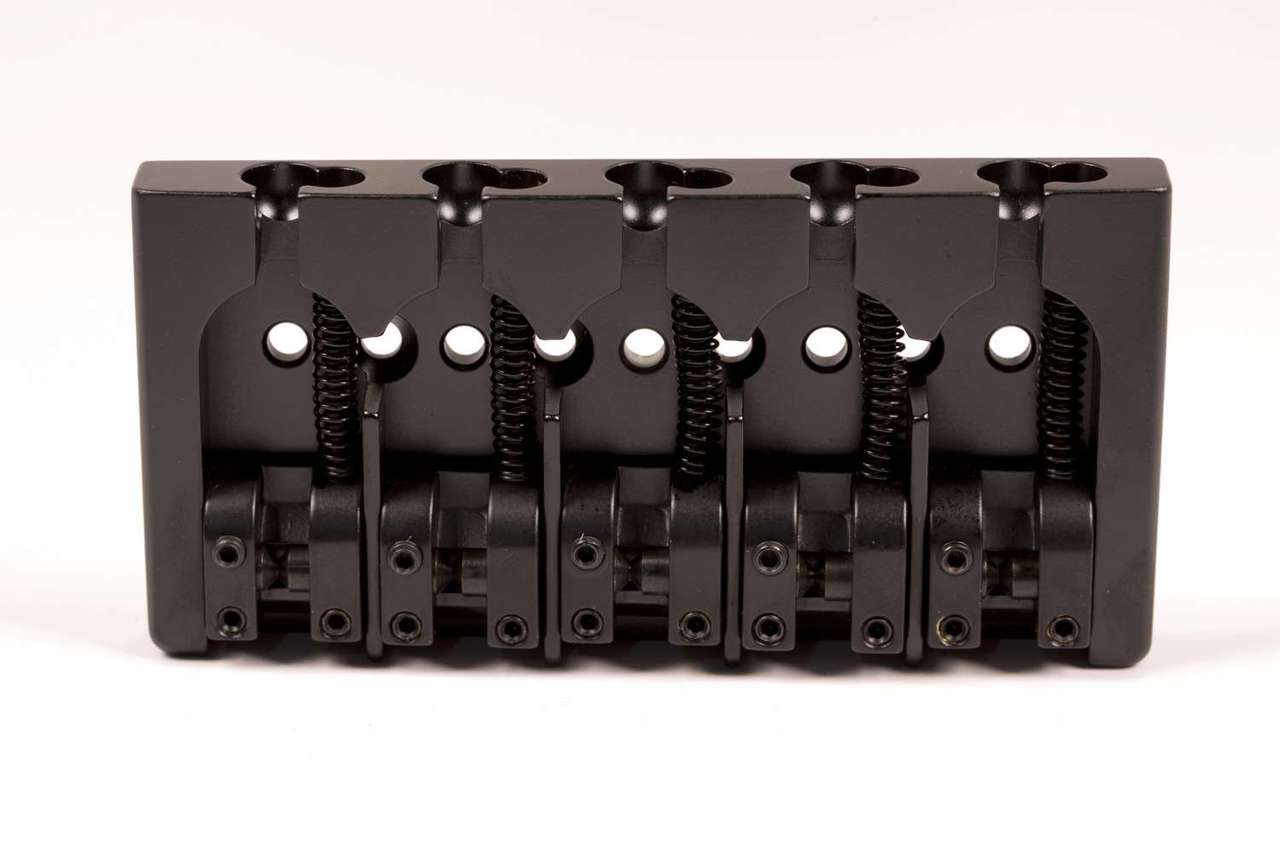 Hipshot A Style 5 Str Fender Retrofit Bass Bridge Brass Black
