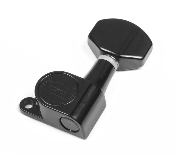 Hipshot Classic Black Open 6 Inline Non-staggered Post Tuners With - Foto 9