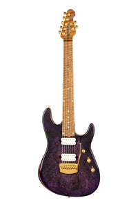 Ernie Ball Music Man USA Jason Richardson Cutlass 7 String Guitar Majora Purple w/case