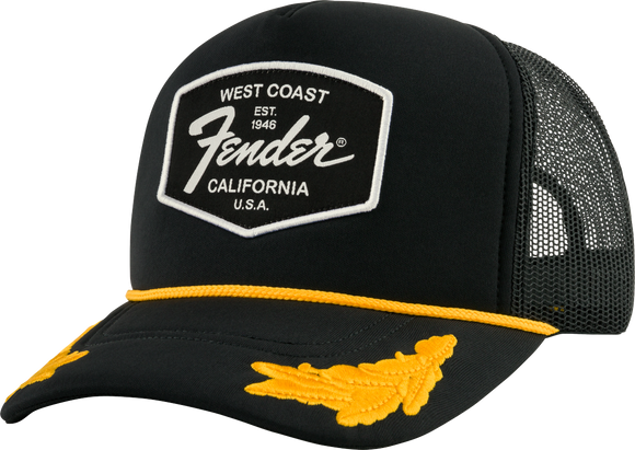 Fender Scrambled Eggs Hat, Black, One Size Fits Most 919-0149-001 | SportHiTech