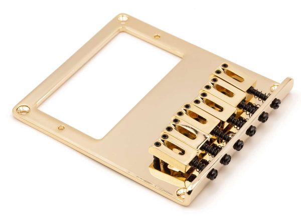 Tone Ninja 3 hole 6 Saddle Telecaster Bridge for Humbucker, Gold