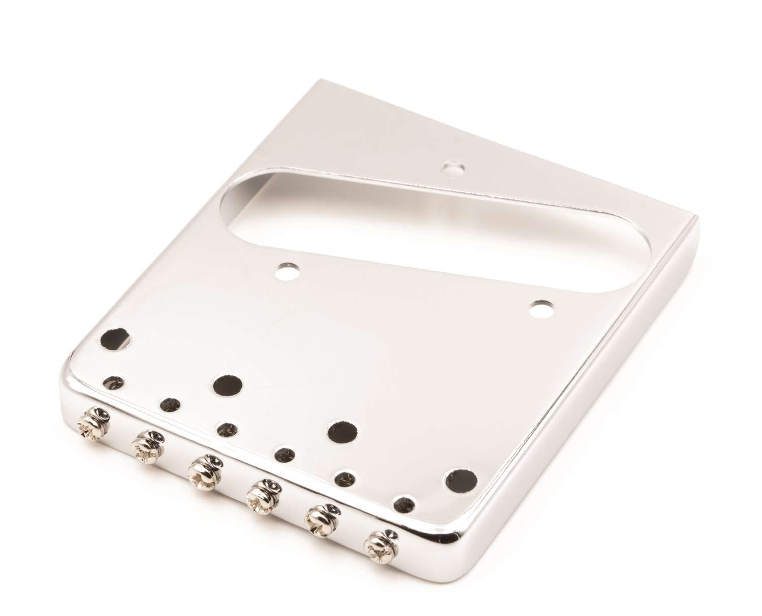 Tone Ninja 4 hole 6 Saddle Telecaster Bridge, Chrome | SportHiTech