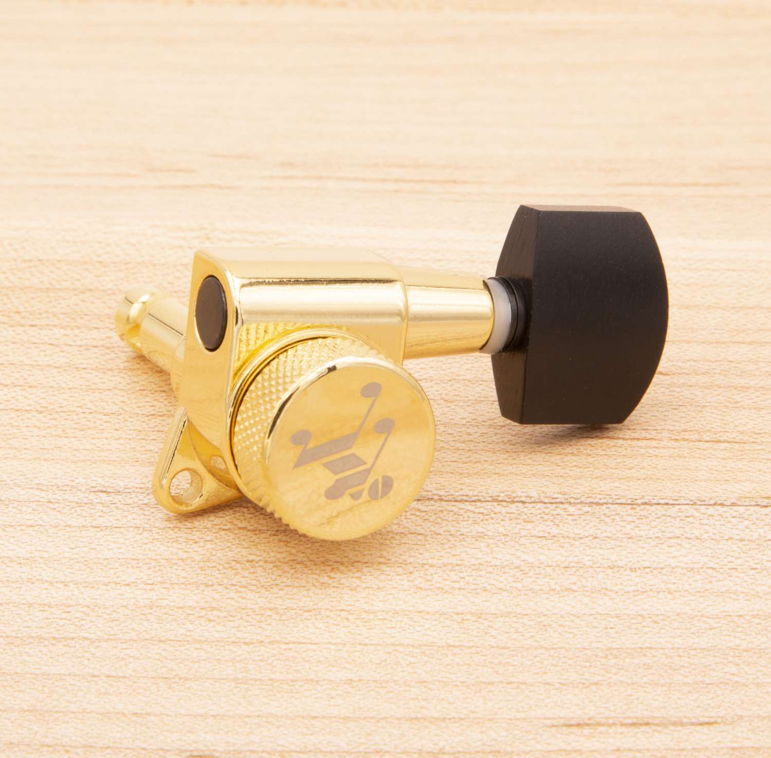 Tone Ninja Ebony Tuner Buttons (6) fits Tone Ninja and Kluson ...
