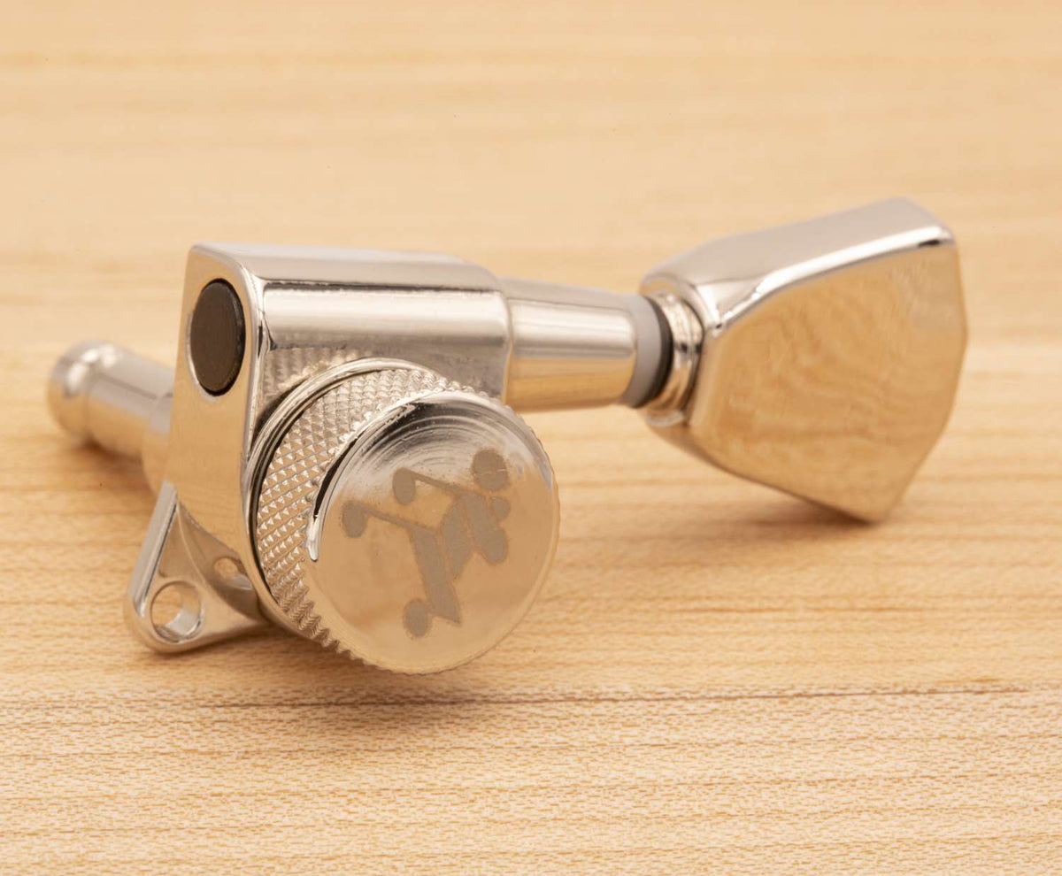 Tone Ninja Upgrade Tuner buttons set (6), Tulip style, Nickel | SportHiTech