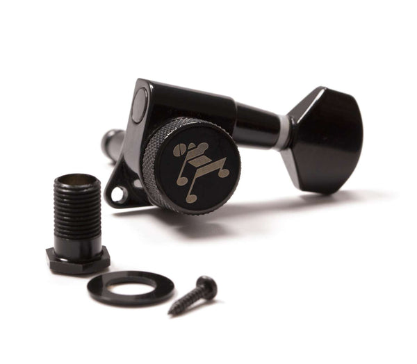 Tone Ninja 19:1 Locking Tuners, 7 String 3x4 set, Black | SportHiTech