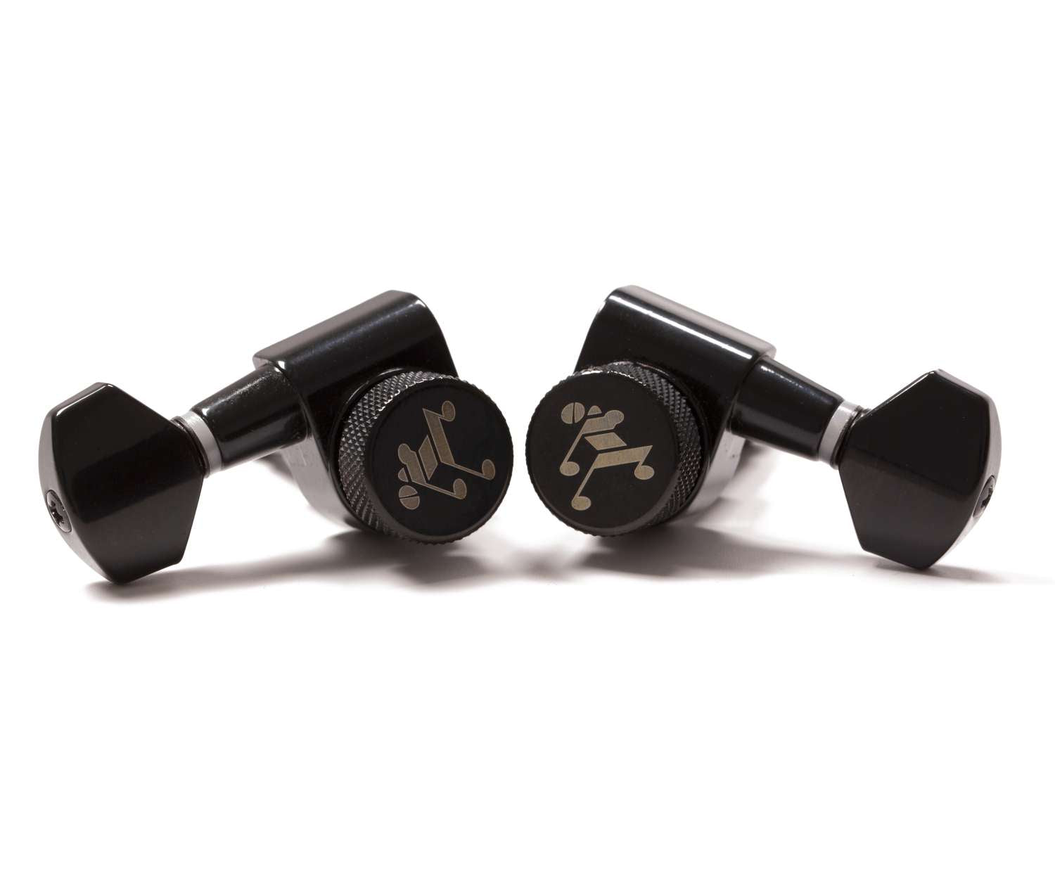 Tone Ninja 19:1 Locking Tuners, 12 String 6x6 set, Black | SportHiTech