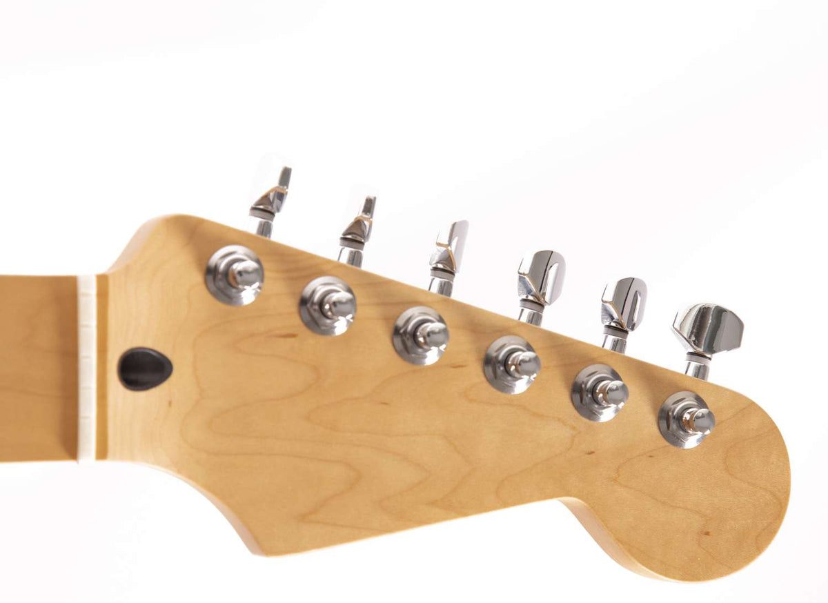 Stereo Tuner Tone Ninja 19:1 Verriegelbare Tuner – 6 Inline Gestaffelte Mechaniken, Schwarz – Für Gitarren Tune Nabe