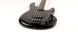 Music Man USA Stingray DarkRay Bass Obsidian Black, Roasted Maple/Ebony