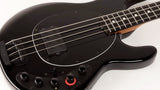 Music Man USA Stingray DarkRay Bass Obsidian Black, Roasted Maple/Ebony