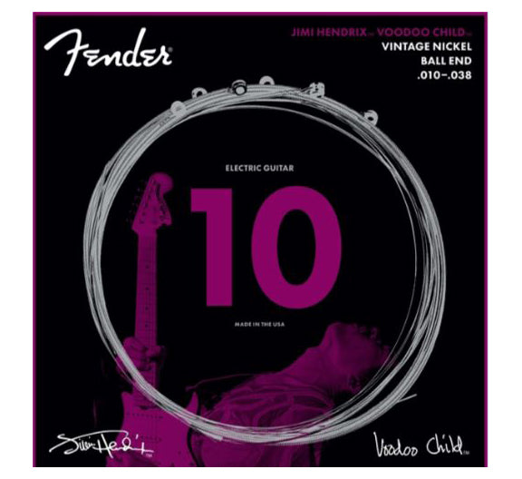 Fender Hendrix Voodoo Child Ball End Strings Nkl 10-38 073-0150-609 | SportHiTech