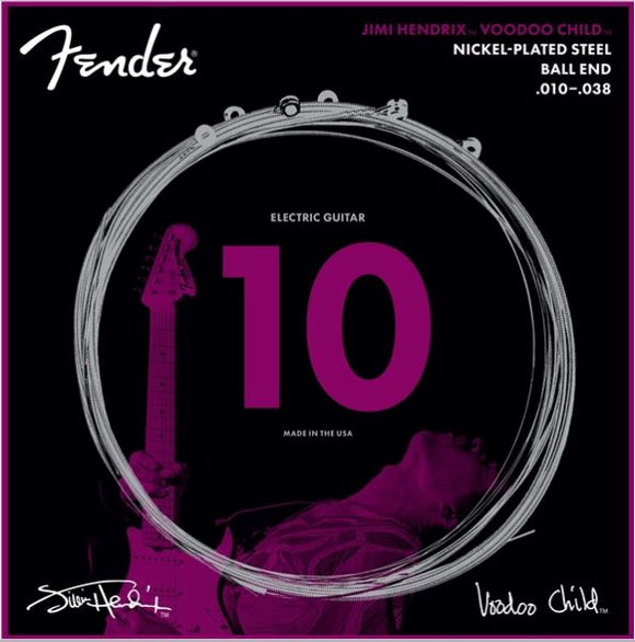 Fender Hendrix Voodoo Child Ball End Strings NPS 10-38 073-0250-609 | SportHiTech