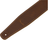 Fender Broken-In Leather Strap Tan 2.5" 099-0641-021 | SportHiTech