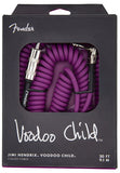 Fender Voodoo Child Coiled Cable Purple 30' 099-0823-001 | SportHiTech