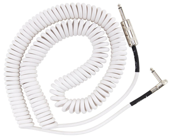 Fender Voodoo Child Coiled Cable White 30' 099-0823-002 | SportHiTech