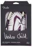 Fender Voodoo Child Coiled Cable White 30' 099-0823-002 | SportHiTech