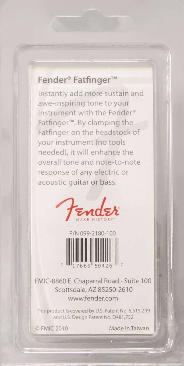 Genuine Fender FatFinger for Guitar, Nickel 099-2180-100