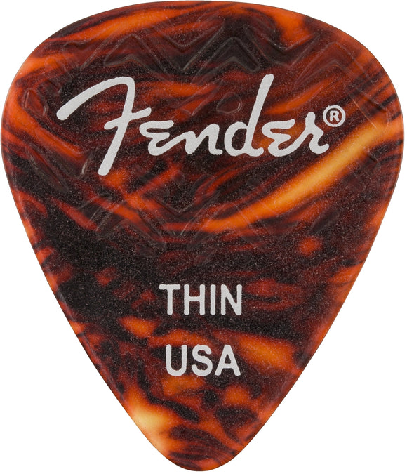 Fender Wavelength 351 Picks Thin 6 Pack Shell | SportHiTech