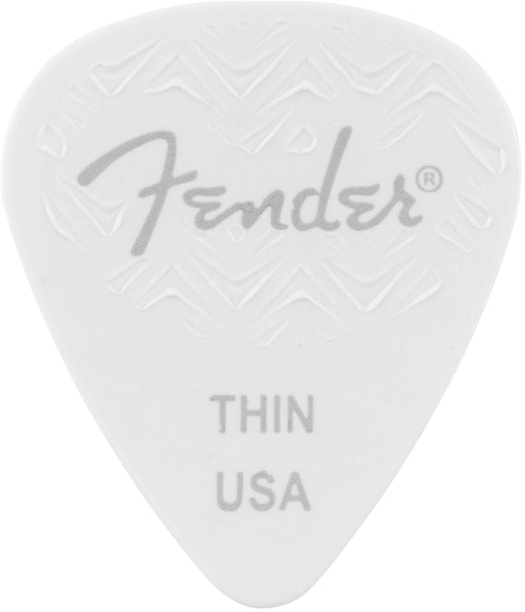 Fender Wavelength 351 Picks Thin 6 Pack Wht | SportHiTech