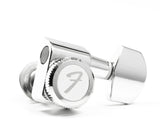 Fender 099-0818-100 6 inline chrome locking tuners with 2-pin mount | SportHiTech