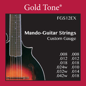 Gold Tone FGS12EX 12-String Mando-Guitar Strings (Extra Light)