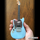 Axe Heaven Sonic Blue Lefty Jagstang Mini Guitar Replica Collectible