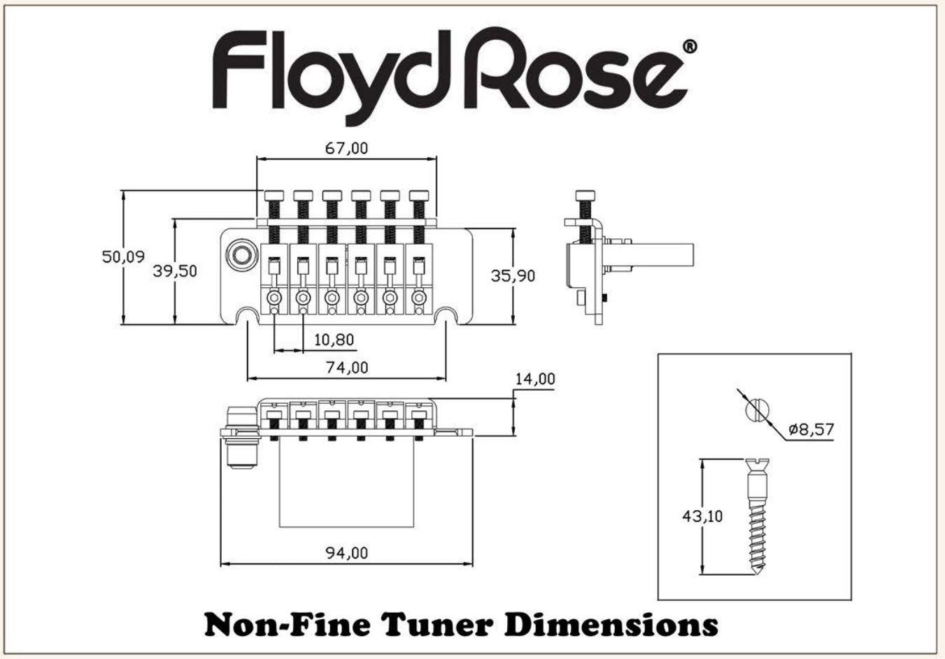 Floyd Rose FR Special Series Trémolo – Version Dorée, Compatible Avec Nombreuses Guitares électriques - 2